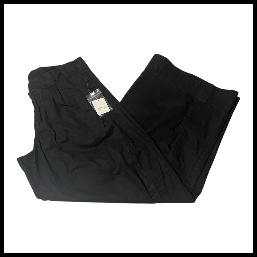 FREE PEOPLE NWT Wide Leg Pleated Chino Trouser